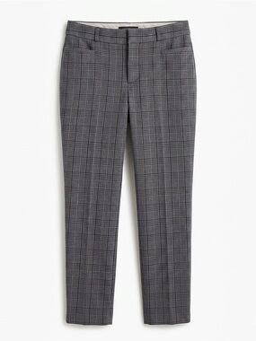 Banana Republic Women’s Sloan curvy fit Gray Plaid Dress Work Pants
